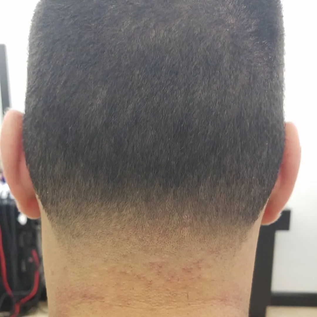 Sharp low fade with a crisp lineup